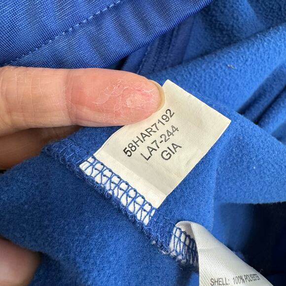 New York Giants NFL Block Logo Men's XL Track Jacket Full Zip Blue - Picture 11 of 11